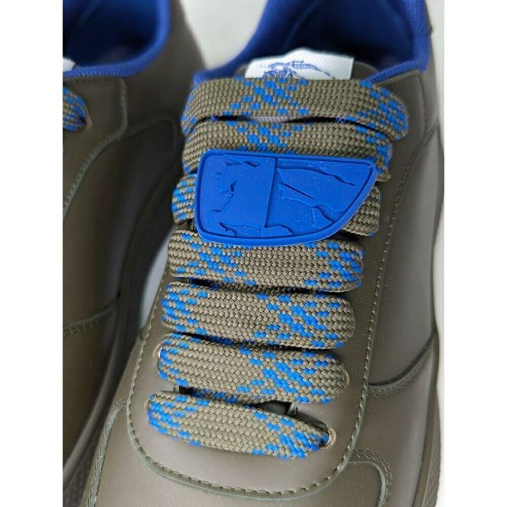 Burberry Men's Terrace Low Top Leather Sneakers in Loch Size 41 (MSRP $820) - Picture 7 of 12